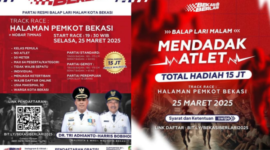 Branding Walikota Bekasi di Acara “Lomba Balap Lari Malam