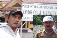 Foto: KSM LSM GMBI Babelan, Rosul dan Kepala Desa Pahlawan Setia, Zainal Abidin