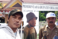 Foto: Ketua KSM GMBI Babelan, Rosul, Warga Tambun Kutut, Andi dan Kepala Desa Pahlawan Setia, Zainal Abidin