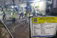 Proyek Pekerjaan Jalan Pulo Asem-Lingkar Babelan, Kabupaten Bekasi, Jawa Barat.