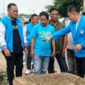 Ketua KNPI Kabupaten Bekasi, Muhammad Nawawi Al-Aksi Tengah Tinjau Lokasi Posko Bersama Pengurus