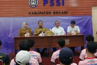Atlet Sepak Bola U-15 Kabupaten Bekasi