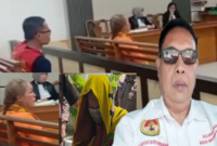 Foto: Agus Budiono dan Suasana Persidangan di Pengadilan Negeri (PN) Kota Jambi