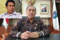 Foto: Direktur CBA, Uchok Skay Khadafi & Walikota Jakarta Barat, Uus Kuswanto