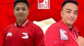 Ketua DPD PSI Pematang Siantar, Marolop Manurung, MBA Bersama Wakil Ketua, Susanto Tan Wijaya.