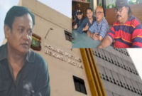 Foto: Korban Kasdi Bersama Ketua Korwil FBR Kota Bekasi, Noval Said, Pendamping Hukum , Agus Budiono dan Anggota FBR di Kantin Wilayah Polres Metro Bekasi Kota  