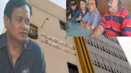 Foto: Korban Kasdi Bersama Ketua Korwil FBR Kota Bekasi, Noval Said, Pendamping Hukum , Agus Budiono dan Anggota FBR di Kantin Wilayah Polres Metro Bekasi Kota  