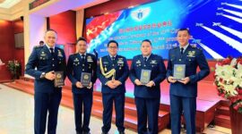 Foto: Mayor Lek Achmad Bayu Setiawan, Mayor Pas Fajrun Shodiq, Mayor Adm Vikky Geofaldi dan Mayor Pnb Lucky Chandra.