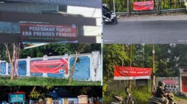 Foto: Spanduk Aksi Informasi JNF di Solo Jawa Tengah