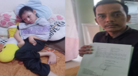Foto: Maulana Yusuf Bersama Anak Nomor 2, Alya Ajizah 