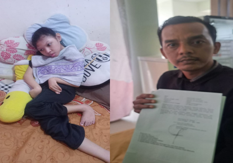 Foto: Maulana Yusuf Bersama Anak Nomor 2, Alya Ajizah 