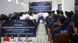 Lapas Kelas IIA Bekasi Gelar Tes Urin Massal 