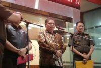 Foto: Menko Airlangga Hartarto Saat Penuhi Panggilan Kejagung RI