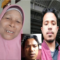 Foto: Yuslinar Ibu Eriswanto dan Eriswanto Ketika Menghubungi Ibunya di Kampung