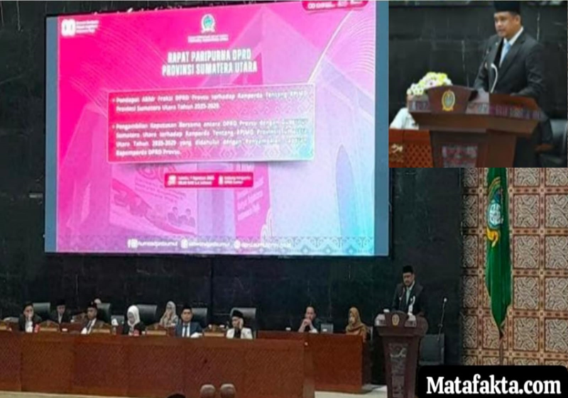 Foto: Gubernur Sumut, Bobby Nasution Saat Sidang Paripurna