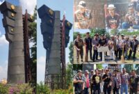 Foto: HUT RI Ke-80, LSM GMBI Distrik Kota Bekasi Aksi Bersih Monumen Perjuangan Kali Bekasi, Kota Bekasi 