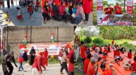 Foto: Warga RT001 RW024 Perumahan Villa Gading Harapan (VGH) Kebalen di Perayaan Kemerdekaan RI Ke-80