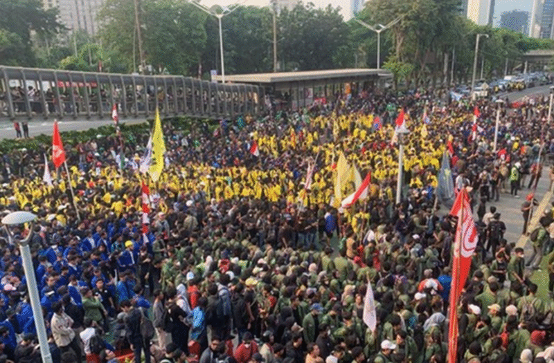 Foto: Aksi Mahasiswa Dari Berbagai Kampus di Jakarta