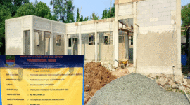 Foto: Proyek Pembangunan Kantor Balai Penyuluhan Pertanian (BPP) Kecamatan Kedung Waringin