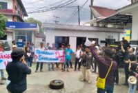 Photo: Aksi Mahasiswa di Kejari Simalungun, Sumatera Utara