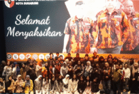 Teks Photo: Acara Nobar Film Sukma Kader Pemuda Pancasila