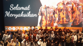 Teks Photo: Acara Nobar Film Sukma Kader Pemuda Pancasila