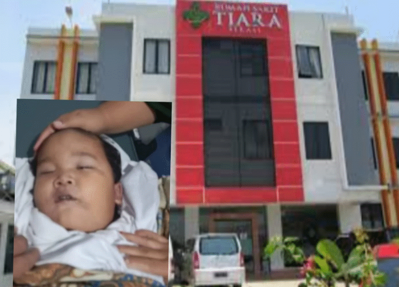 Photo: Jasad Bayi 3 Bulan, Bastian Aji Saputra  Saat di RS. Tiara