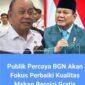 Photo: Presiden Probowo Subianto (Kanan) dan Kepala BGN, Dr. Ir. Dadan Hindayana (Kiri)