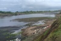 Teks Photo : Bekas Pertambangan Pasir Besi PT SBP Di Tegalbuleud Sukabumi