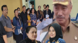 Photo: Ketua Yayasan RBB, Sriyatun Sih Widodo, SE, SH, MH (kiri) Bersama Staff Wakil Walikota Bekasi, Ani (kanan)