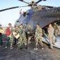 Helikopter MI-17 TNI Bawa Bantuan ke Kota Langsa