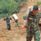 Prajurit TNI Pikul Bantuan Logistik 
