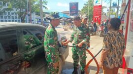 TNI Bantu Operasikan SPBU 