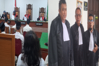 Photo: Kuasa Hukum 6 Terdakwa, Unggu Sitorus, SH, MH, Agus Budiono, SH dan Amir Mahmud, SH