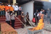 Photo: Suasana Permusnahan Barang Bukti