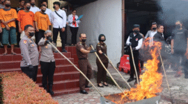 Photo: Suasana Permusnahan Barang Bukti