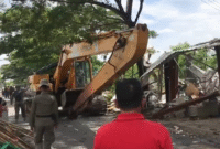 Photo: Lokasi Pembongkaran Bangunan Liar (Bangli) di Kabupaten Bekasi