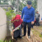 Ketua DPD KNPI, Kabupaten Bekasi, Nawawi Al-Aksi Bersama Sekdin Pertanian Kabupaten Bekasi, Nayu Kalsum