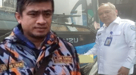 Photo: Wakil Ketua LSM GMBI Kota Bekasi, Delvin Chaniago & Dirut PT. Mitra Patriot, David Raharja