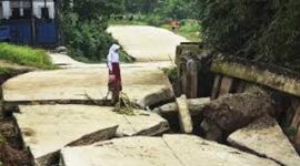 Photo: Lokasi Proyek Diduga Gagal Konstruksi di Desa Ranca Iga Kabupaten Bekasi