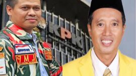 Photo: Ketua LMP Kabupaten Bekasi, Eko Triyanto dan Anggota DPRD Fraksi Golkar Muhtada Sobirin