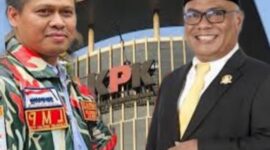 Photo: Ketua LMP Kabupaten Bekasi, Eko Triyanto dan Anggota DPRD Kabupaten Bekasi Fraksi Golkar. Marico, SE