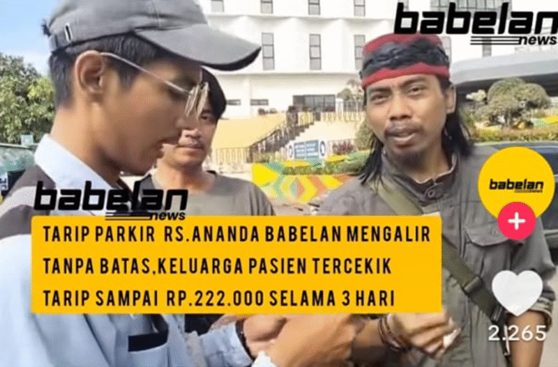 Parkiran RS. Ananda Babelan, Kabupaten Bekasi