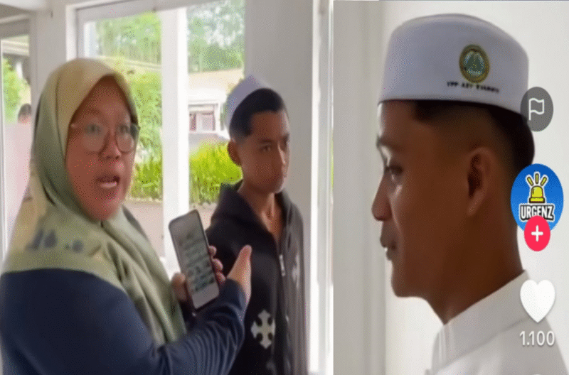 Seorang Ibu Marahi Ustadz Tak Terima Tegor Anaknya Ngerokok di Area Pesantren