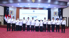 Menaker Lantik 12 Pejabat Pimpinan Tinggi Pratama di Kementerian Ketenagakerjaan (Kemnaker), di Jakarta
