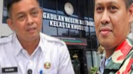 Photo: Kadis SDABMBK, Henri Lincoln & Ketua LMP Kabupaten Bekasi, Eko Triyanto