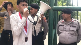 Teks Photo: Ketua DPC GMNI Kabupaten Bekasi, Mustakim.