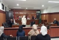 Teks Photo: Jalannya Sidang Lanjutan kasus dugaan penipuan dan penggelapan pengadaan wadah makanan (food tray) atau ompreng Makan Bergizi Gratis (MBG)