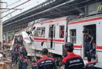 Lokasi Kecelakaan Kereta Api di Bekasi Timur