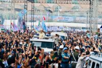 Photo: Presiden RI, Prabowo Subianto Hadiri Hari Buruh Internasional